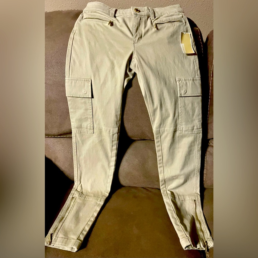 NWT MICHAEL KORS skinny cargo pants 2